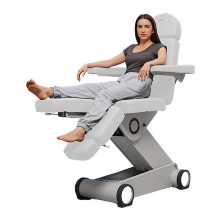 Weelko B'Light White Electric Podiatry Chair with 3 Motors and LED