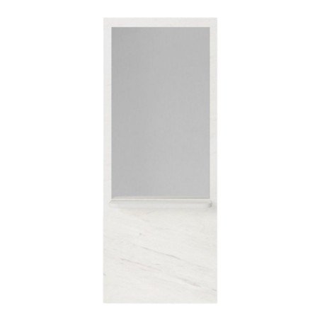 Tocador NeoBeauty Sven Roble Blanco con espejo clásico resistente