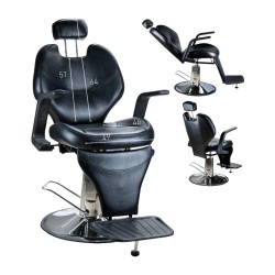 Chelsea Barber Chair by i-Medstetic – Hydraulic, Adjustable Headrest, Vintage and Modern Design