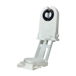 Tubo portalampada con porta starter T8 a forma di Z - -Portalampade e portatubi