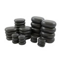 Set de 36 Piedras de Basalto para Masaje Weelko - Terapia de Relajación -Weelko -Masaje