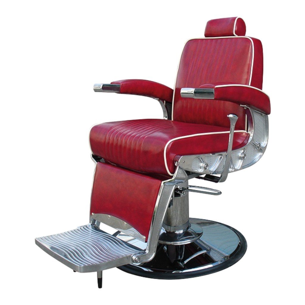 I-Medstetic Sillón de Barbero Standard Granate Vintage - i-Medstetic