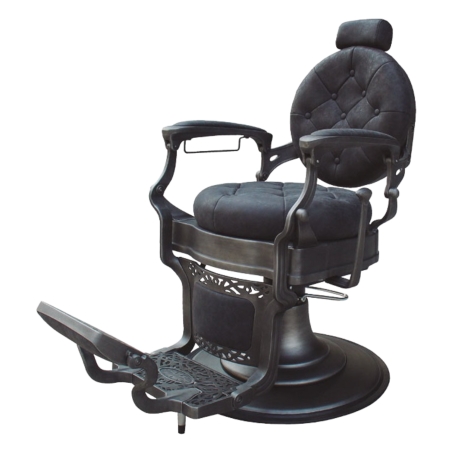Chicago Retro Barber Chair - Black with Hydraulic Pump by i-Medstetic