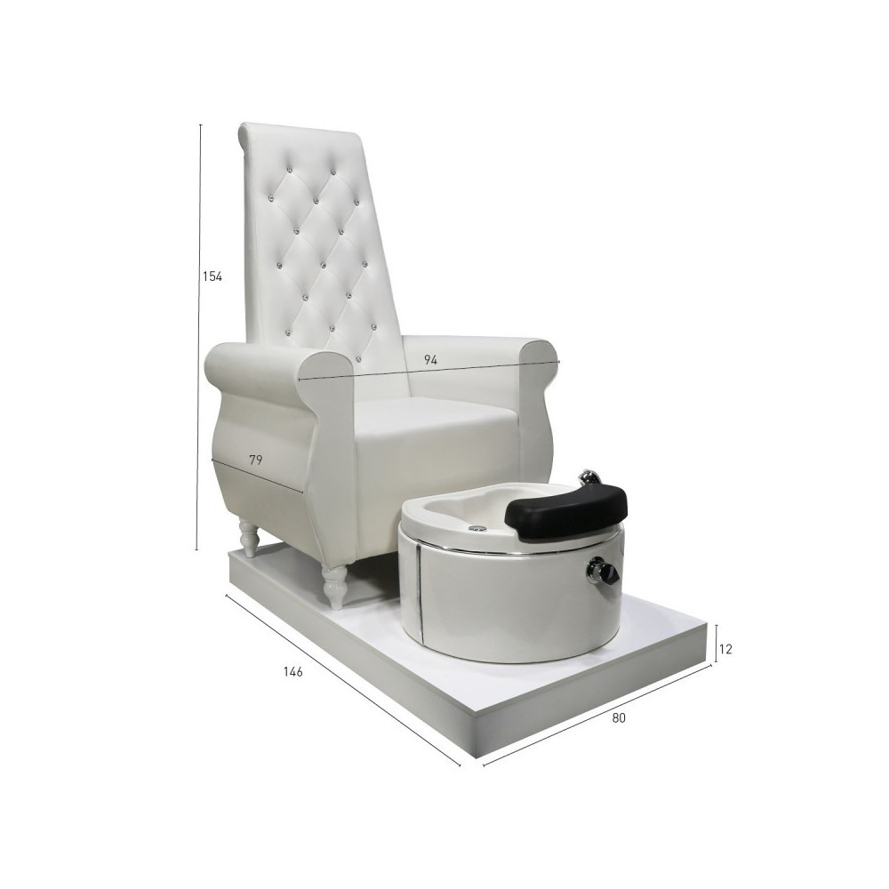 Fauteuil de Pédicure Majestueux I-medStetic Premium avec Lavabo -I-medStetic Premium -Chaises de pédicure et baignoires