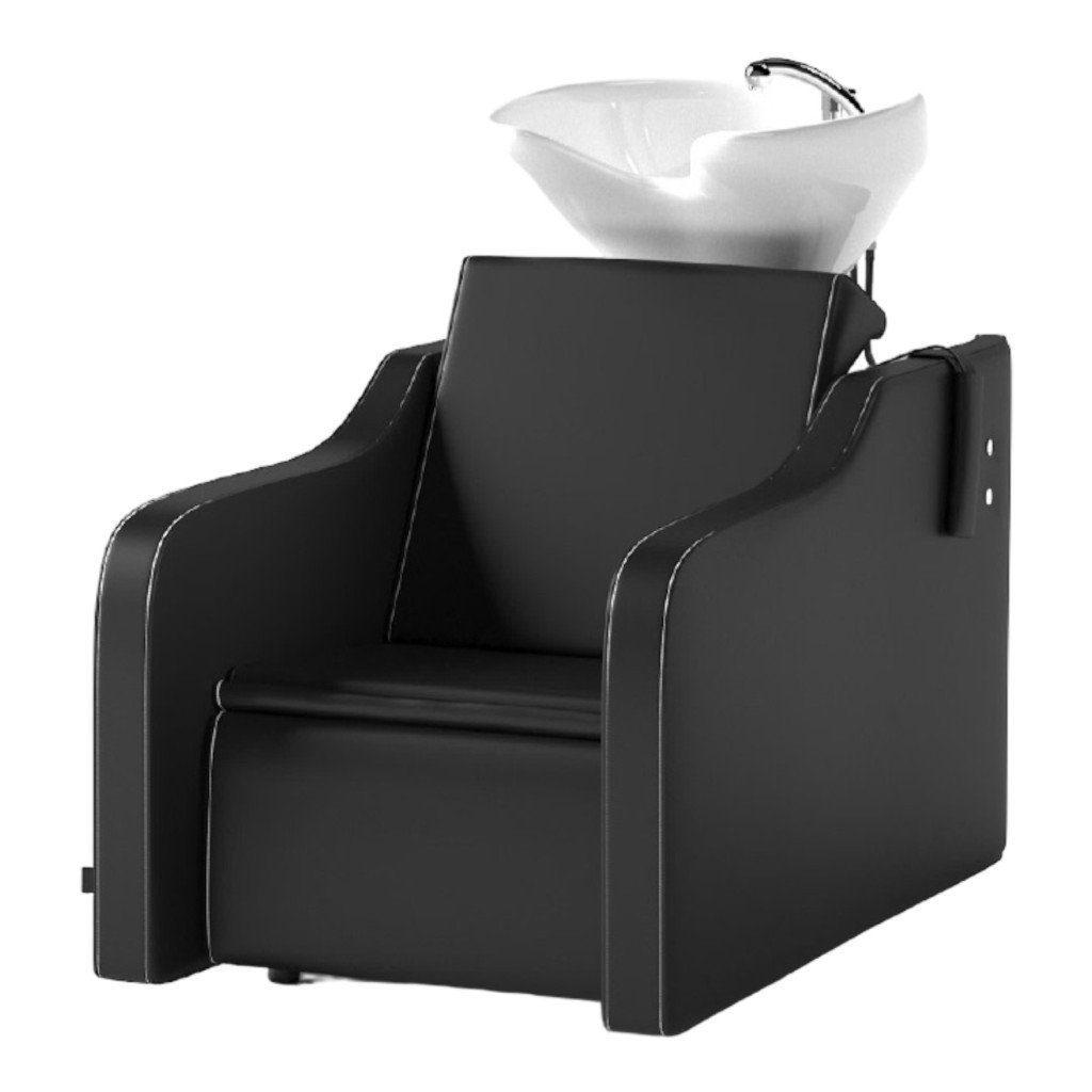Fauteuil lave-tête professionnel Decovera avec bac en céramique