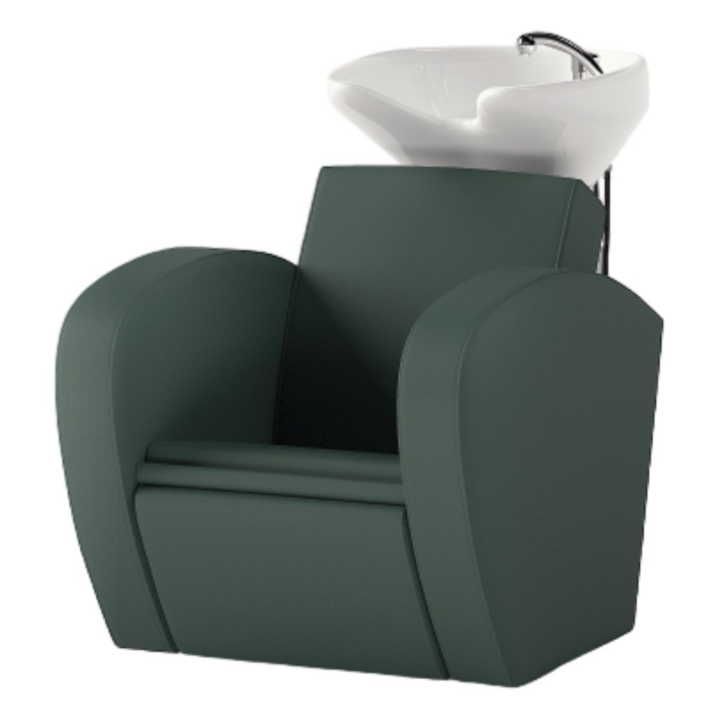 Fauteuil shampooing professionnel avec bac en céramique blanc Decovera