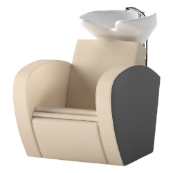 Fauteuil shampooing professionnel avec bac en céramique blanc Decovera
