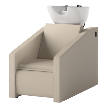 Sillón lavacabezas profesional Hester con cuenco cerámico y masaje Shiatsu personalizable (24 colores) - Decovera
