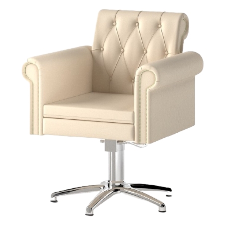 Sillón de peluquería capitoné giratorio elevable profesional - Decovera