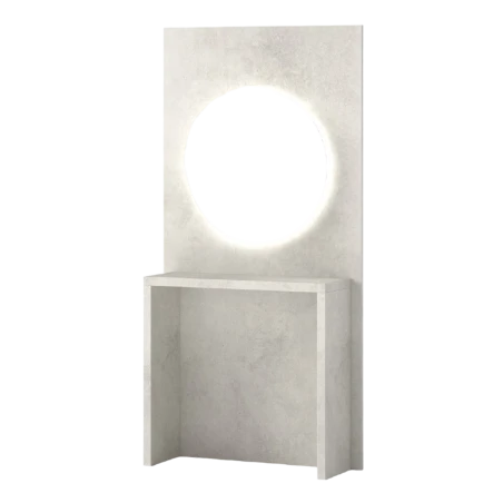 i-Medstetic Tocador con Espejo Circular y Luz LED, personalizable y moderno
