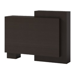 Recepción Cubic: mostrador personalizable a doble altura en melamina - -Recepciones peluquería