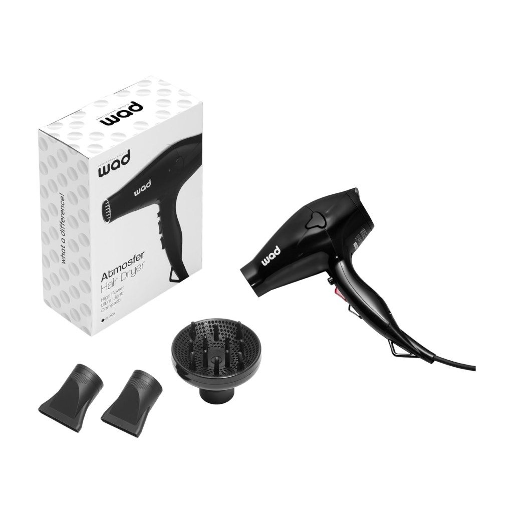 Secador de pelo profesional Atmosfer Wad – motor DC silencioso y accesorios