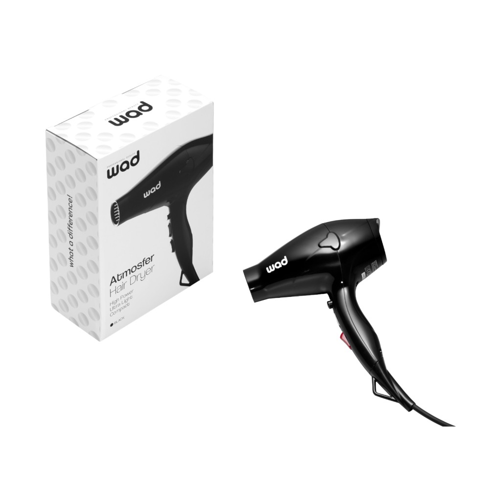 Secador de pelo profesional Atmosfer Wad – motor DC silencioso y accesorios
