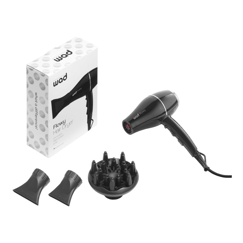 Asciugacapelli Flowy Black -Weelko -utile barbiere