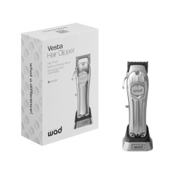 Wad Vesta Hair Clipper Silver - Professional Cordless Hair Clipper, 2500 mAh (4 h)