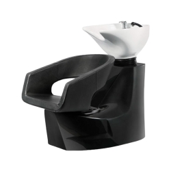 Bac de shampooing blanc moderne Weelko