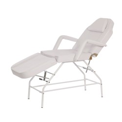Weelko Fixed Beauty Treatment Table with Three Sections and Armrests in White -Weelko -Aesthetic treatment tables