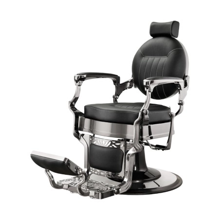 Sillón de Barbero Caesar Mercurio Negro Vintage - Weelko