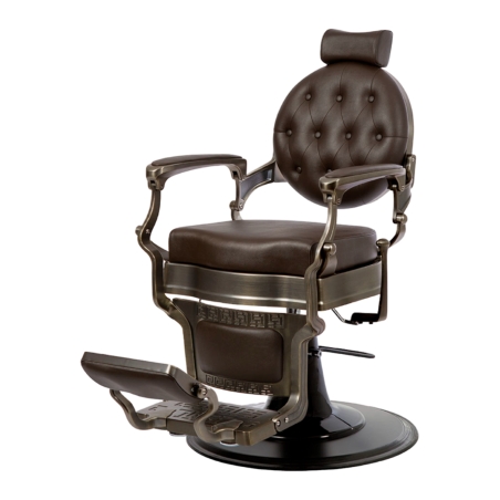 Sillón de Barbero Buzz Bronze Brown Vintage