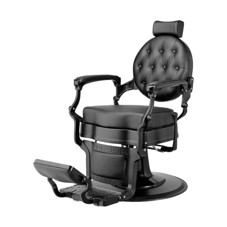 Sillón de Barbero Buzz Black Negro Vintage - Weelko -Weelko -Sillones barbero