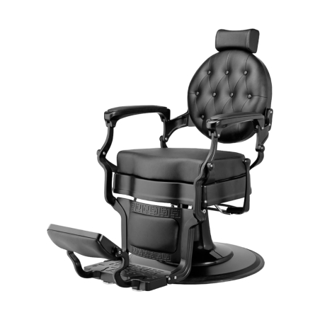 Sillón de Barbero Buzz Black Negro Vintage - Weelko