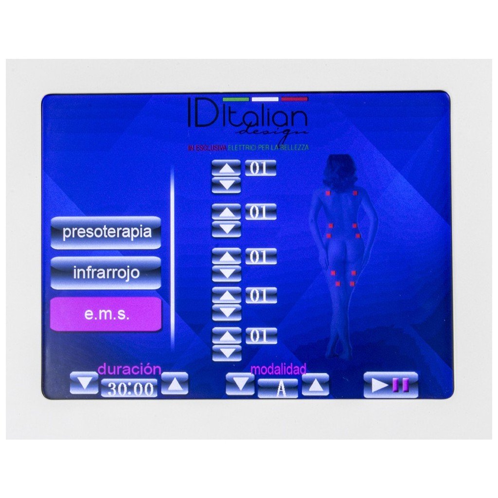 Pressothérapie digitale 3 en 1 avec électrostimulation et sauna infrarouge i-Medstetic