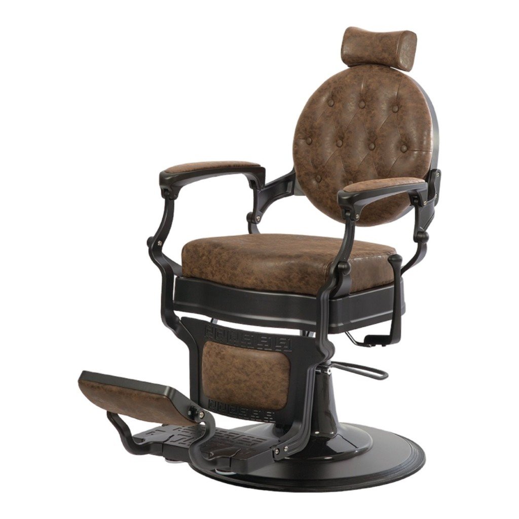 Sillón de Barbero Buzz Black Vintage