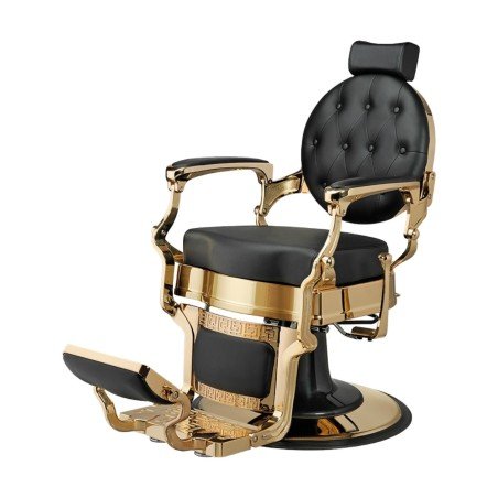 Sillón de Barbero Buzz Gold Black Vintage