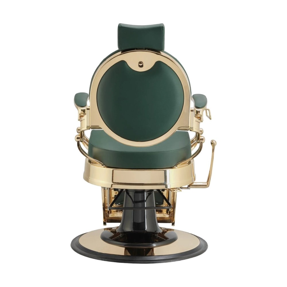 Buzz Gold Green Vintage Barber Chair by Weelko -Weelko -Barber chairs