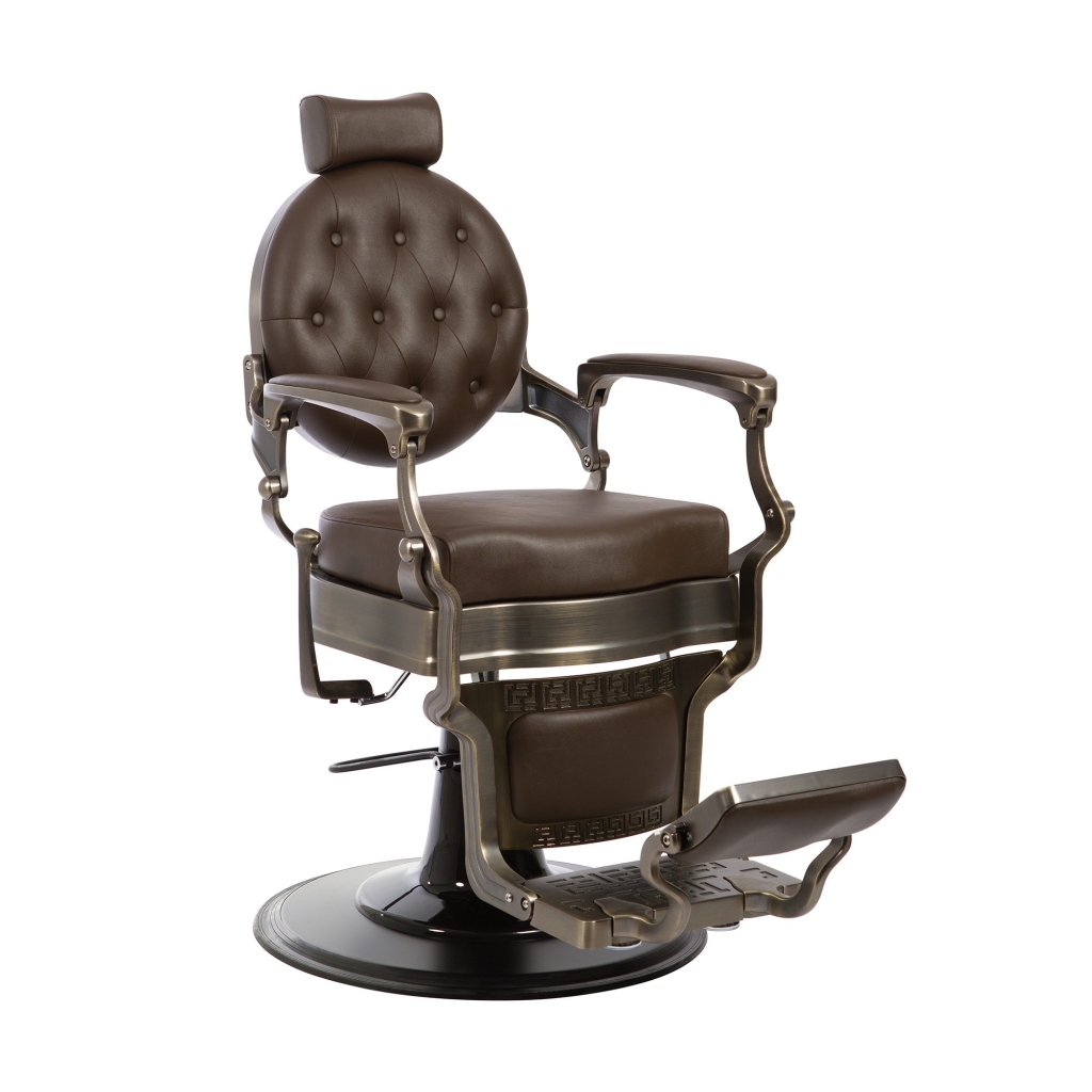 Buzz Bronze Brown Barber Chair by Weelko: Tradition, Vintage, Retro and Modern