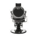 Black and Silver Buzz Vintage Barber Chair by Weelko -Weelko -Barber chairs