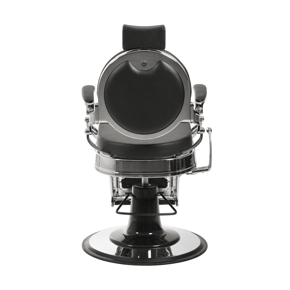 Barberstuhl Buzz Silber Schwarz – Vintage – Weelko -Weelko -Barbersessel