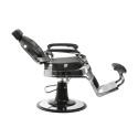 Black and Silver Buzz Vintage Barber Chair by Weelko -Weelko -Barber chairs
