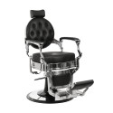 Black and Silver Buzz Vintage Barber Chair by Weelko -Weelko -Barber chairs