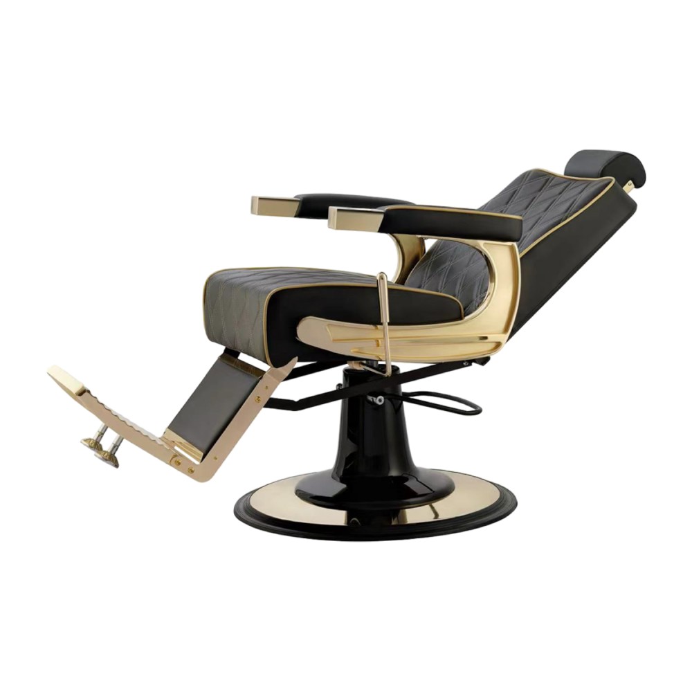 Poltrona da barbiere Crew Gold - Vintage - Weelko -Weelko -Poltrone da barbiere
