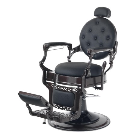 Sillón de Barbero Prestige Negro - Vintage y Moderno | i-Medstetic -i-Medstetic -Sillones barbero