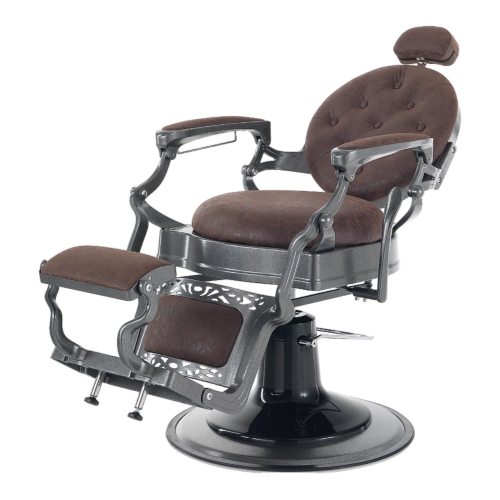 I-Medstetic Prestige Brown Barber Chair – Vintage Modern -i-Medstetic -Barber chairs