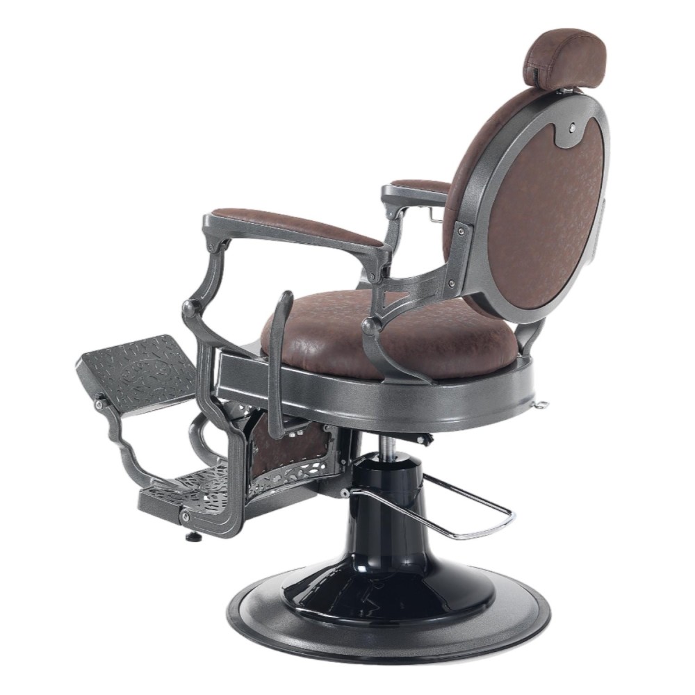 I-Medstetic Prestige Brown Barber Chair – Vintage Modern -i-Medstetic -Barber chairs