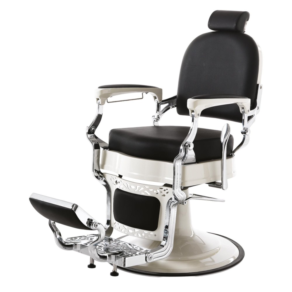Black Master Barber Chair Vintage Retro by i-Medstetic -i-Medstetic -Barber chairs