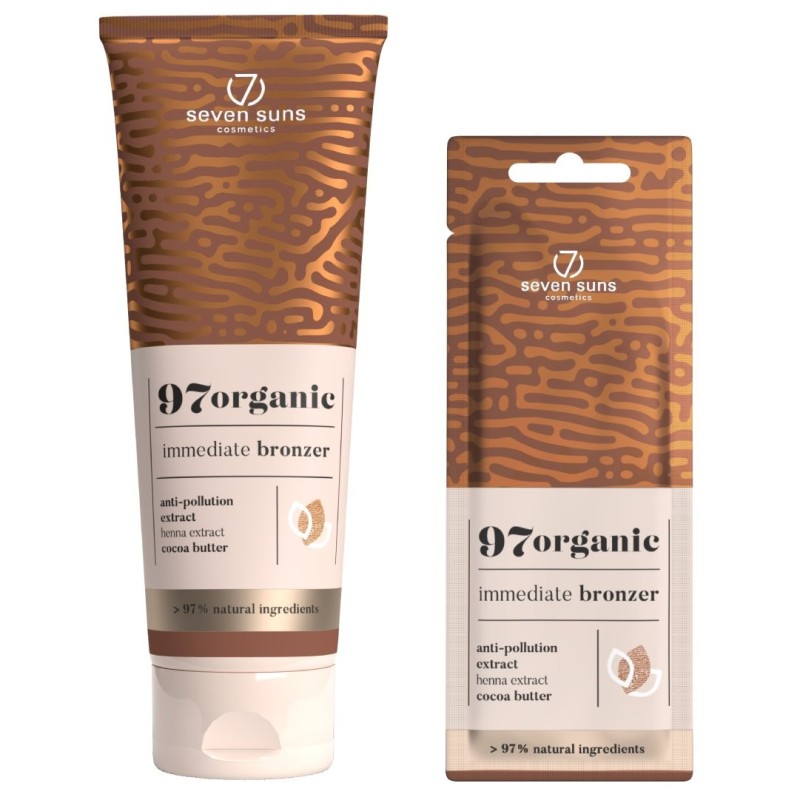 7suns 97organic immediate bronzer 250ml -7suns Cosmetics -7suns