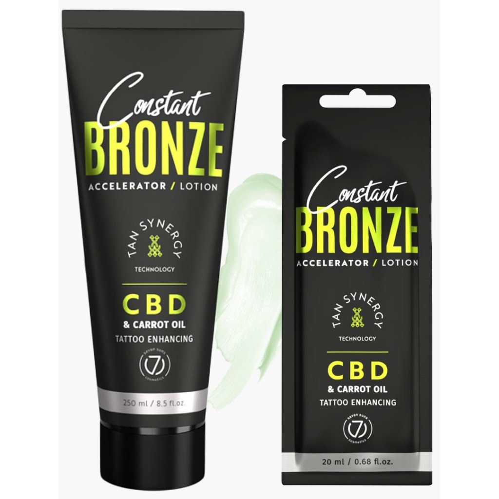 7suns Constant Bronze Accelerator CBD & Carrot Oil Lotion 250 ml.