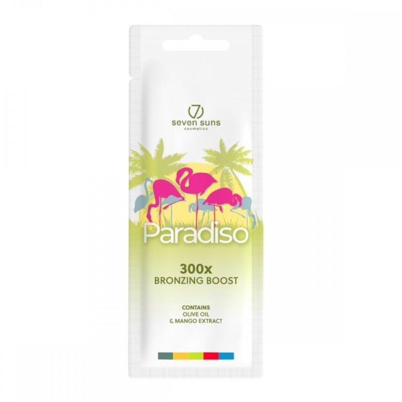 7suns Coloured PARADISO 300x 15ml Acelerador de Bronzeado -7suns Cosmetics -Saquetas de dose única