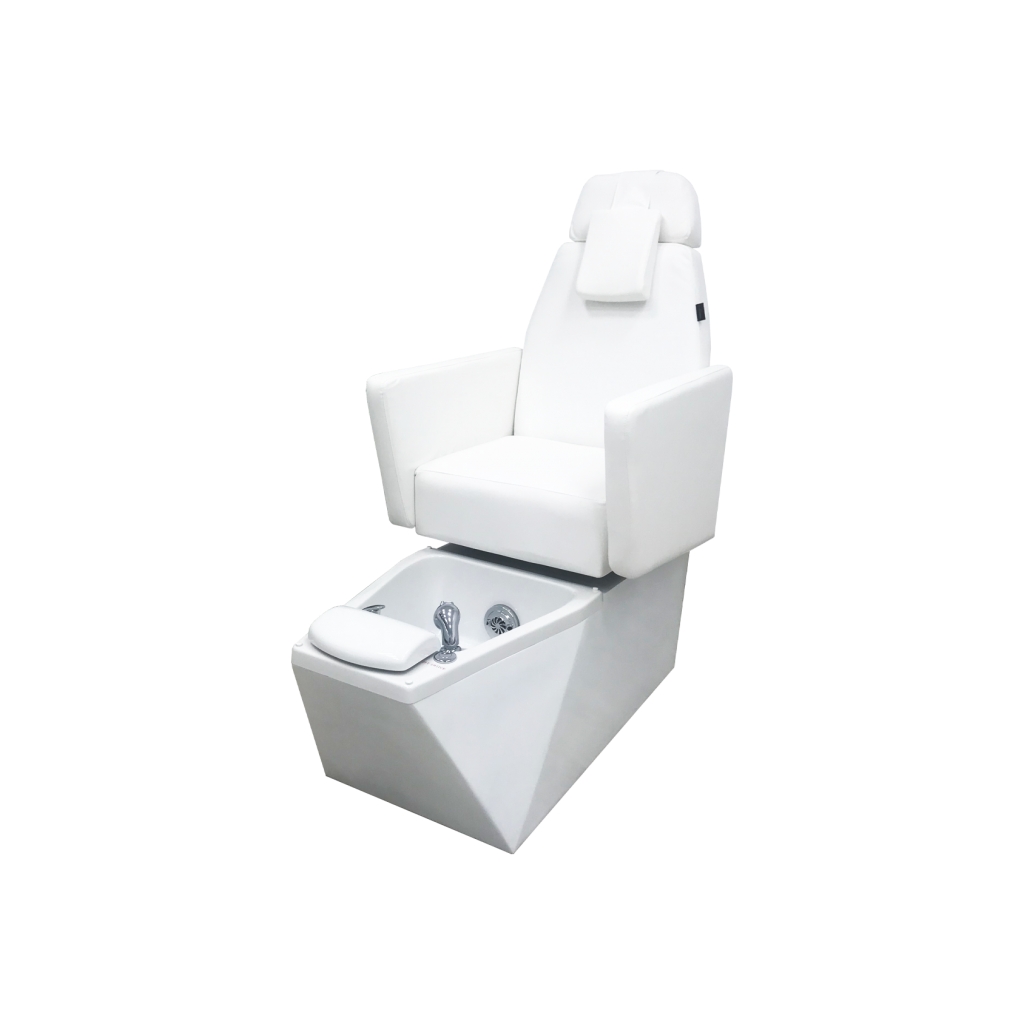 NeoBeauty Poltrona per pedicure elettrica 2 motori con vasca LED Total Black