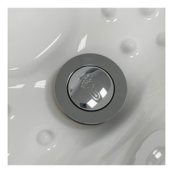 Mobiliário de estética Isla NeoBeauty cerâmica oval com duche extraível monocomando cromado