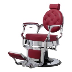 Buzz Silver Bordeaux Weelko Barber Chair: Vintage And Modern -Weelko -Barber chairs