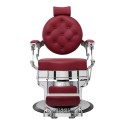 Buzz Silver Bordeaux Weelko Barber Chair: Vintage And Modern -Weelko -Barber chairs