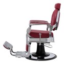 Buzz Silver Bordeaux Weelko Barber Chair: Vintage And Modern -Weelko -Barber chairs