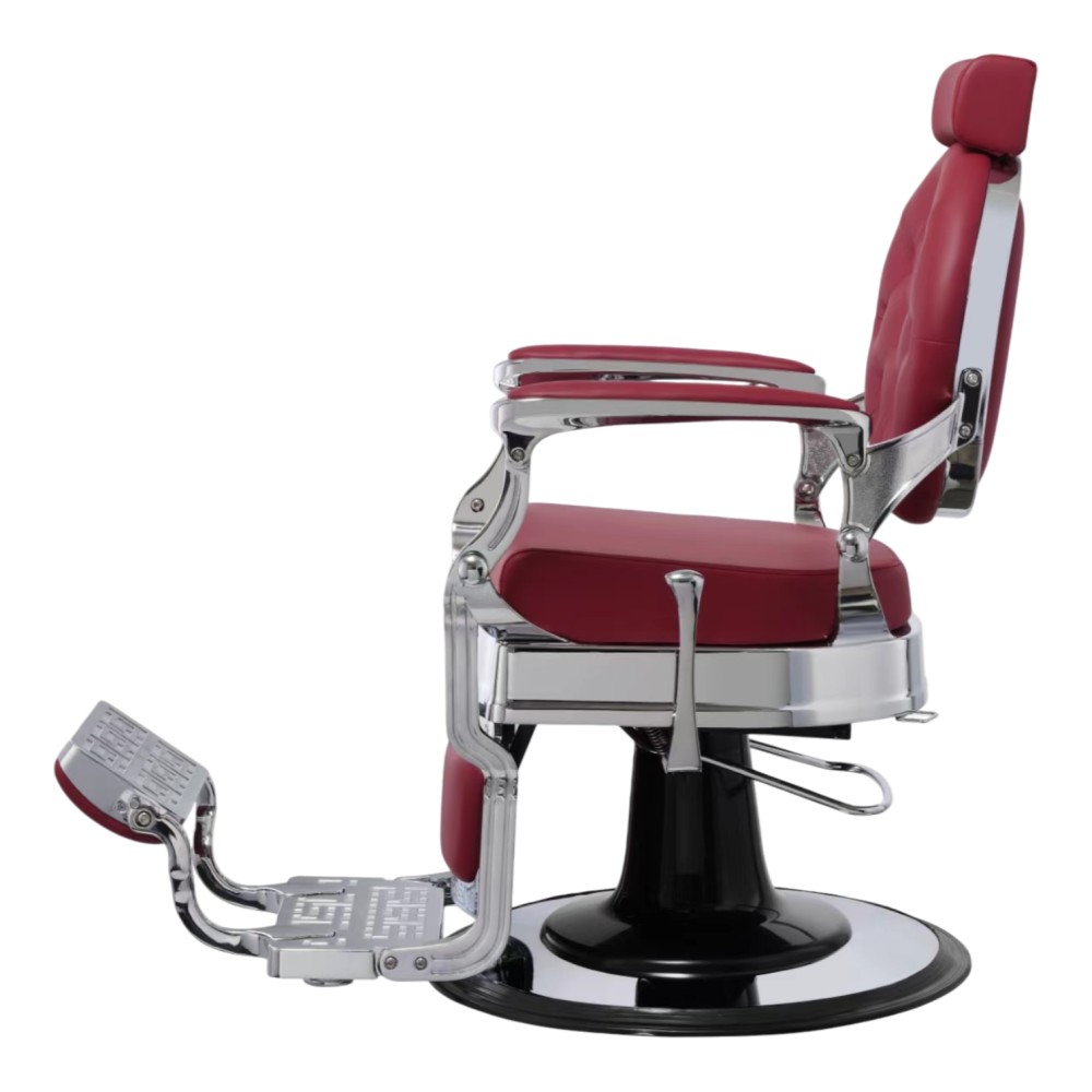 Buzz Silver Bordeaux Weelko Barber Chair: Vintage And Modern -Weelko -Barber chairs