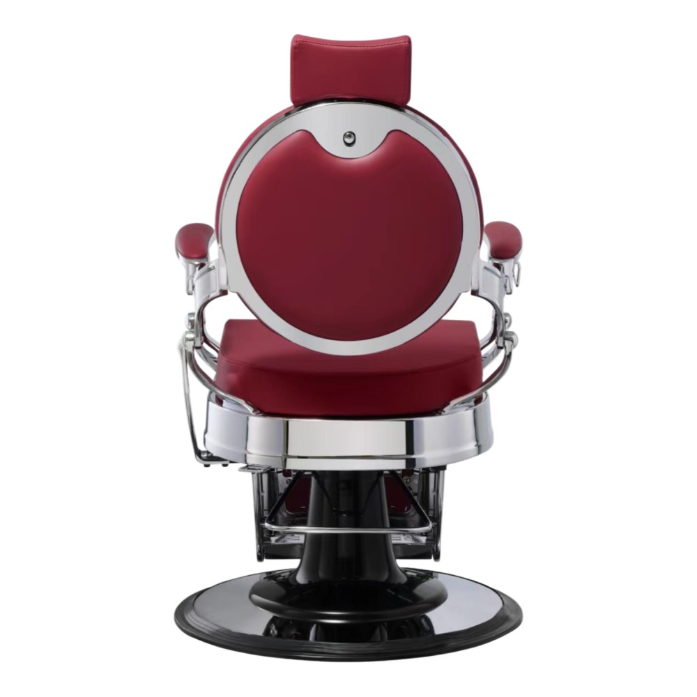 Buzz Silver Bordeaux Weelko Barber Chair: Vintage And Modern -Weelko -Barber chairs