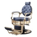 Weelko Barberstuhl Buzz Gold Blue Vintage -Weelko -Barbersessel